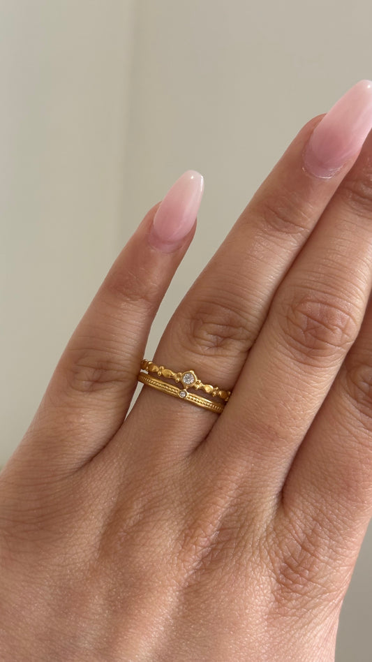 Stacked Dot Ring Set