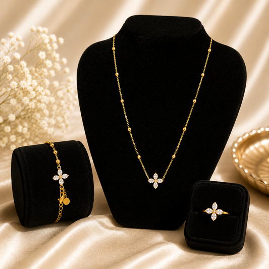 Crystal bloom trio set