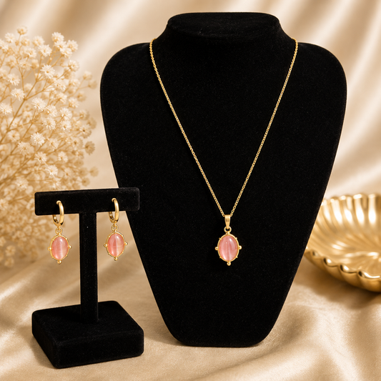 Blush aura hoop set