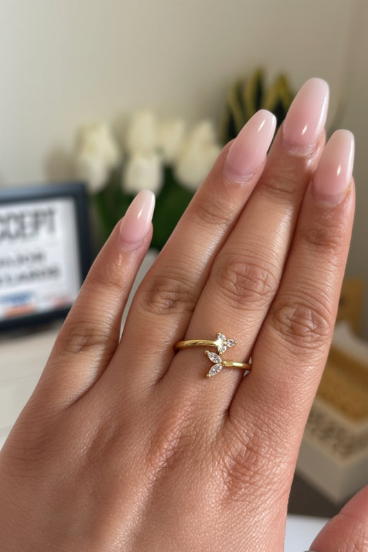 Leaf Open Ring
