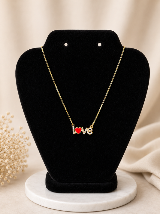 Scarlet love necklace